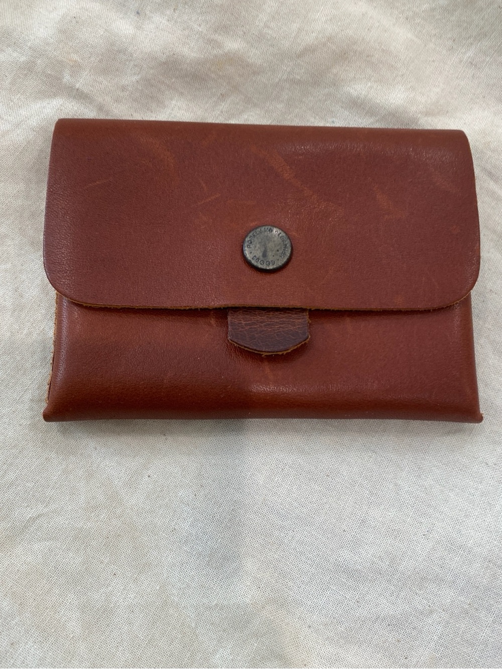PLG Euro wallet in Chestnut Classic Brown Leather Snap Wallet